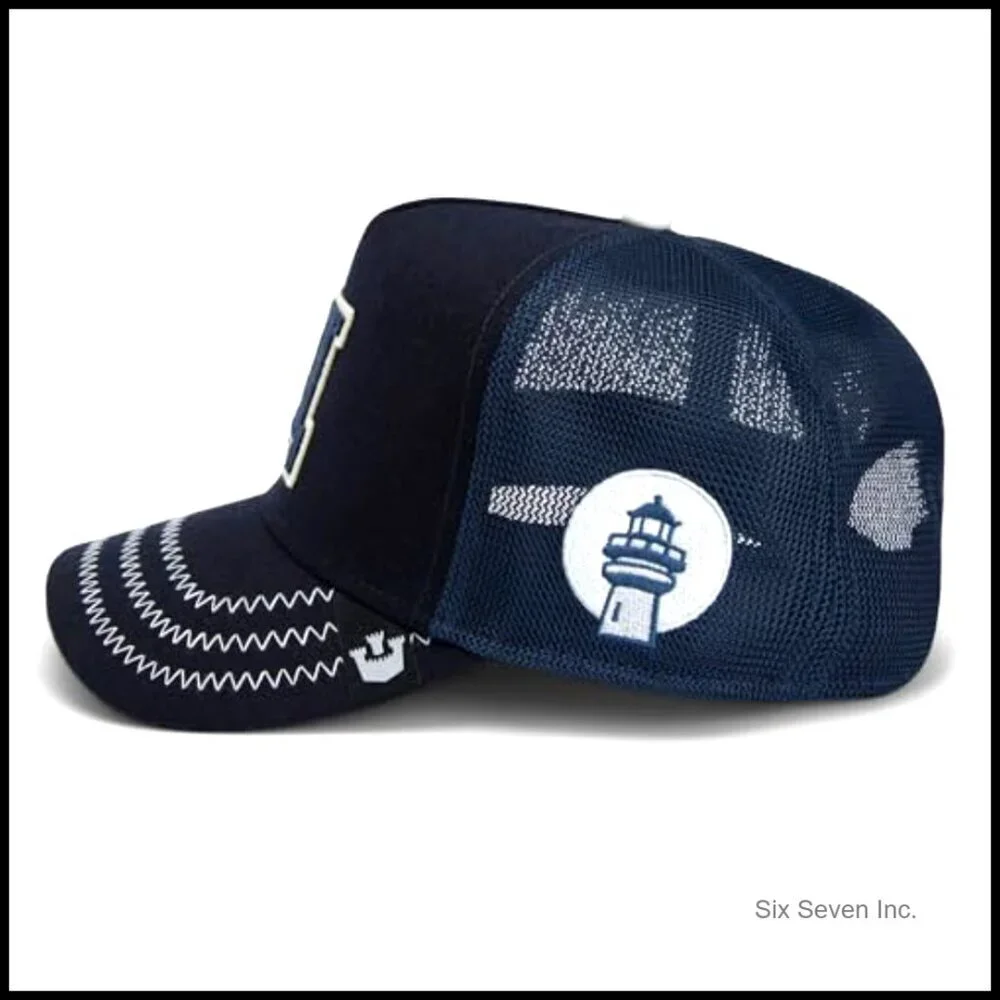 Retro Trucker Hat Snapback High Profile Fit Custom Patch Y2K Style
